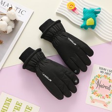 生活智慧 兒童用防寒防水智慧型手機觸控滑雪板滑雪手套