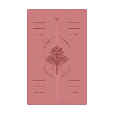 데비 TPE 와이드 센터라인 요가매트, 다크오키드, 1개