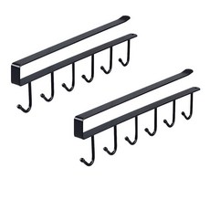 The Bella 多用途層架掛鉤, 2個, 黑色