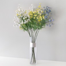 BLOOMING&ME 雛菊仿真花束+簡約花瓶組, 混色