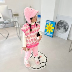 女童Lydia Kids愛心刷毛背心