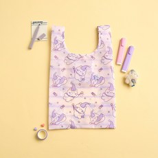 버터 모던하우스 사각사각 마법사 밀크캣 패턴 마켓백 미니, 아이보리, 1개