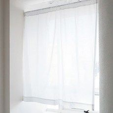 CASA VERDE Mon 棉麻遮蔽簾 窗戶款, 白色