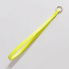 동대문단추왕 가죽 가방 끈 컬러 스트랩 숏 11.8cm, 형광노랑, 1개