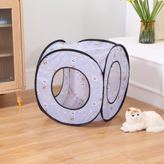 데이소이 고양이 큐브 텐트형 숨숨집, 홀리데이, 1개