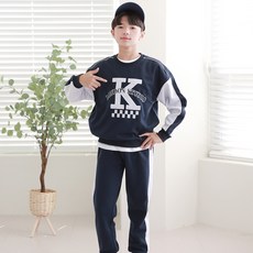 J-Kid Junior 男童倫敦撞色上下套裝