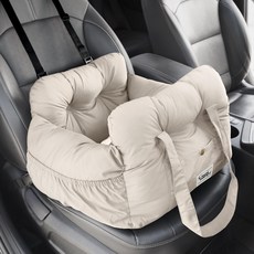 Mungmoongs 雙層緩衝寵物汽車座椅, 淺褐色, 1個
