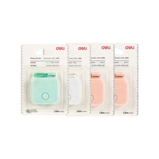 델리 손목스트랩 양방향 오토락 피팅줄자 랜덤발송, 4개, 1.5m