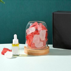 쿼르디 크리스탈 아로마램프, 레드 + 화이트, 1개