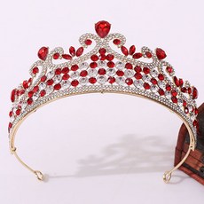 Estella自助婚紗頭飾珠寶攝影 tit152, 1個, 紅色