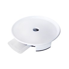 Hyun & Home 圓形花盆架, 白色的