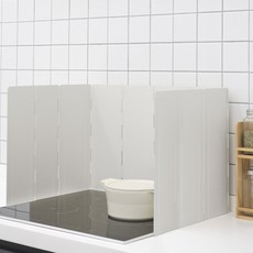 dotd 摺疊式瓦斯爐擋板 灰色 10片 + 收納袋組合, 1個