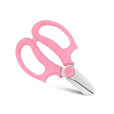 알앤유 마카롱 정원 꽃 원예용 가위 핑크, 1개