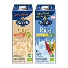RISO Scotti 燕麥鈣飲 1L+大米藜麥飲 1L, 1套