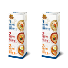 蛤蜊湯麵 2入+香辣湯麵 2入+乾拌麵 2入, 746g, 2盒