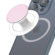 고부기 맥세이프 호환 핑거 그립 스마트 홀더 마그네틱 거치대, 핑크(원형), 1개