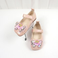 BEBEMARU 女童格紋公主蝴蝶結鞋 9731