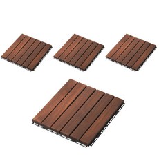 IKEA 宜家家居 潤嫩地板, 棕色的, 4個