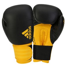 adidas 愛迪達 拳擊手套 ADIH100, 黑色+黃色