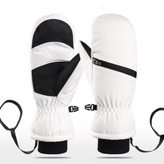 마켓에이 사이클링 하이킹 스포츠 스키 장갑 양손착용 세트, 화이트, 1세트