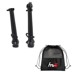 Naya Style 自行車車把立管 2 件 + 小袋套組 CYYP-86PU, 黑色（立管）, 1套