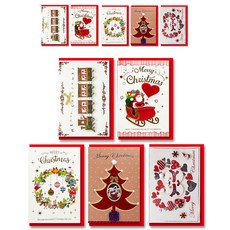 Eternity C15-M 聖誕卡 5 件套, 2套, 混合顏色