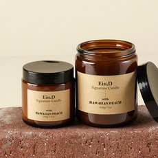 Ein.D Signature香氛蠟燭 100g+200g, Hawaiian Peach, 1組