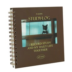 Indigo Study Log Study Planner 6 個月，10 000 年, 棕色