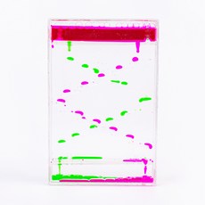 아트조이 물멍 오일멍 사각 계단타이머, 핑크그린