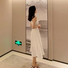 여성용 블랙101 베일리피 나시 롱 원피스 CH-2316799 빅사이즈 포함