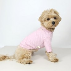 Grooming Dog 寵物棉花糖日常T恤, 粉紅色, 1個