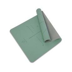 데이즈온샵 양면 파스텔 미끄럼방지 요가 매트 대형, 그린
