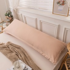 Allode 撞色設計長抱枕套, NO 13 香檳金