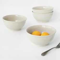 라운드앤플랫 로코리빙 이지라운드 면기, 밀키소이, 4개