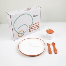 KINTO BONBO 嬰幼兒餐具4件組, 1套, 橘色