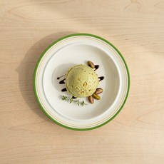 시라쿠스 메이플 원형접시, 코지그린, 1개