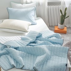 지베딩 카스텔라 카치온 시어서커 이불, 블루