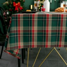 Harui 布藝層架桌布, 2人(60 x 60 cm), 1個, 綠色格紋