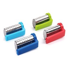 韓國不鏽鋼夾式濾茶器4件組, 紅色+綠色+天藍色+海軍藍, 1套