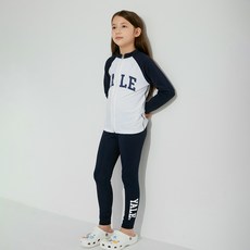 YALE KIDS 兒童款Varsity Logo拉鍊式防曬衣套裝 YJCCRUD23095
