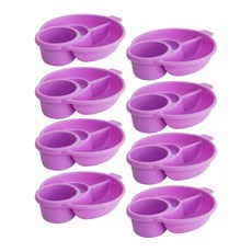 Yuns Home露營分享盤托盤, 淺紫色, 8個