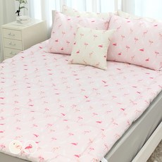 CHOUETTROOM 可整件水洗床褥, 紅鶴 粉紅色