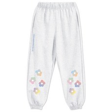 벤힛 여성용 PASTEL FLOWER 특양면 사계절 트레이닝 조거 팬츠
