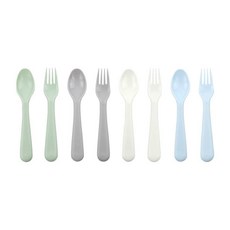 簡約野餐叉匙 2種 x 4入組, 1套