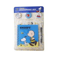 PEANUTS 史努比 文具套裝 B款, B款 藍色, 1組