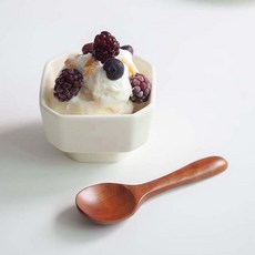 妮可特 木質甜點匙 S, 1個, 單色