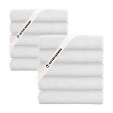 Cotton Harmony 飯店毛巾 200g 40支精梳棉 雪白色, 10條