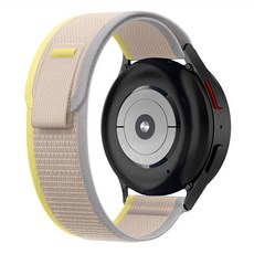 하마테 스마트워치 트레일루프 벨크로 스트랩 20mm, 옐로베이지