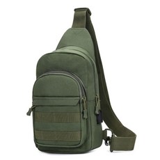 Mikael Ground 迷彩運動後背包 斜背包 肩背包, 軍綠色, 1個