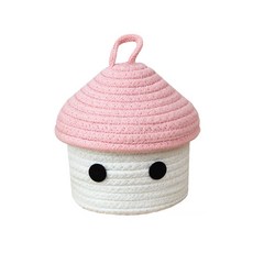 JCP 繩帽收納籃粉色, 1個